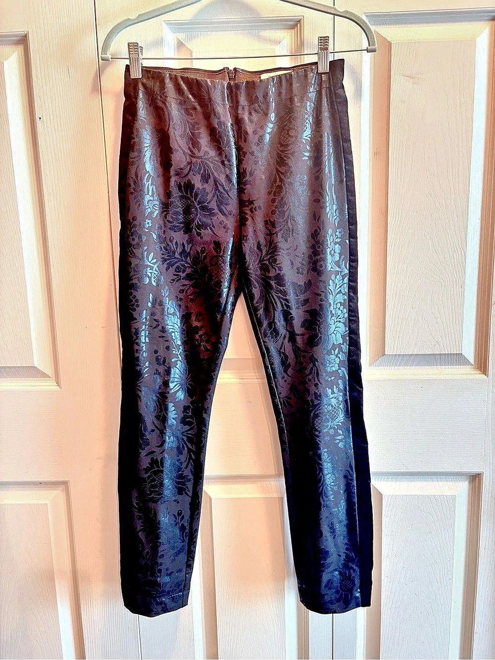 Anthropologie The Essential Skinny by Anthropologie Brocade Detail Tuxedo Stripe